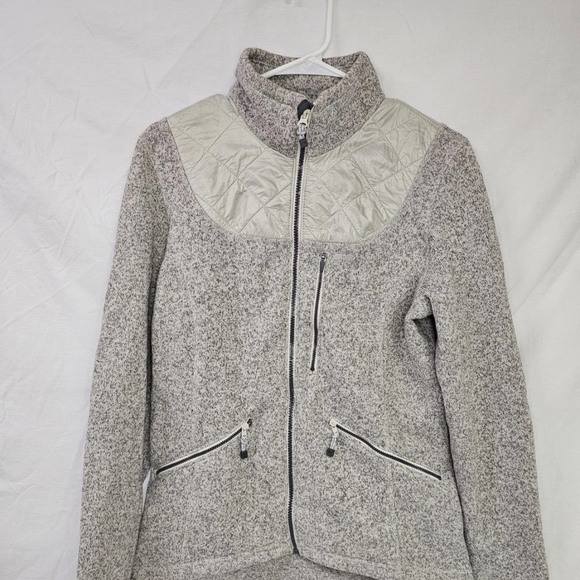 Koppen Quilt/Sweater/Fleece Jacket W/zippered Pockets & Zip Front Size L - Picture 1 of 3